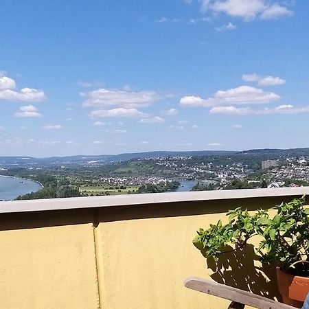 Rheinblick Am Rheinsteig Zur Festung Ehrenbreitstein Mit Balkon Und Sauna Urbar  Zewnętrze zdjęcie