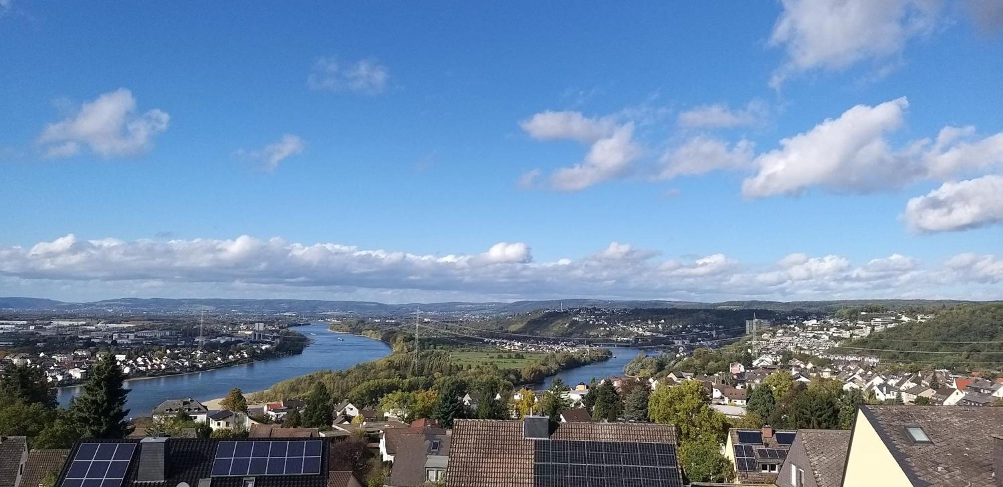Rheinblick Am Rheinsteig Zur Festung Ehrenbreitstein Mit Balkon Und Sauna Urbar  Zewnętrze zdjęcie